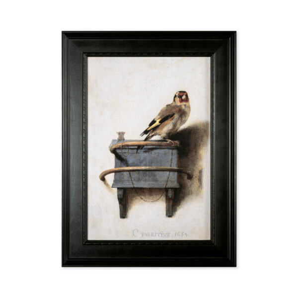 Reproductie Het Puttertje op Canvas met lijst