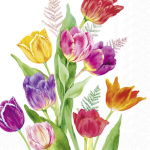 Cocktail Servetten BRIGHT TULIPS