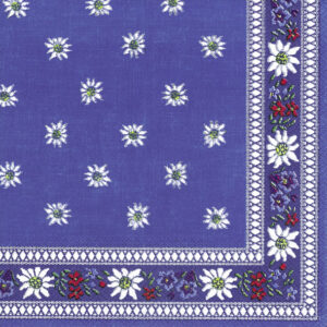 Cocktail Servetten EDELWEISS blue
