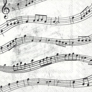 Cocktail Servetten MUSIC NOTES