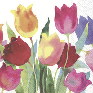 Cocktail Servetten POWERFUL TULIPS