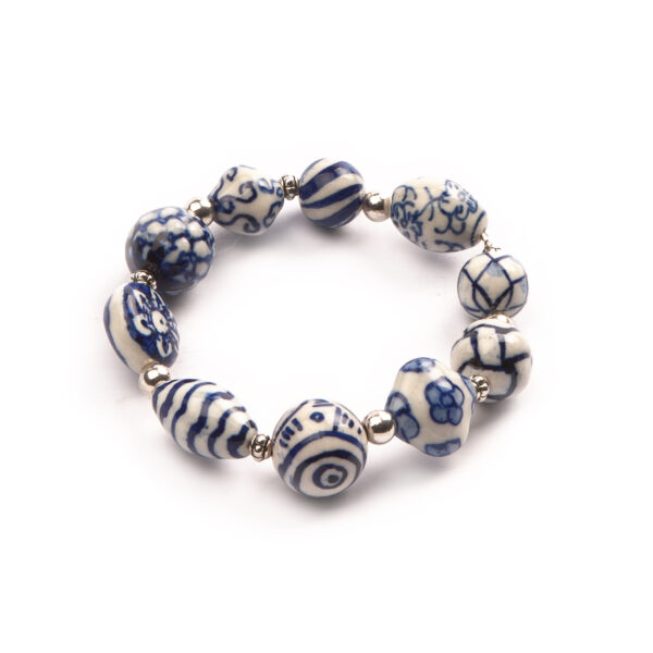Delftsblauwe Parel Armband