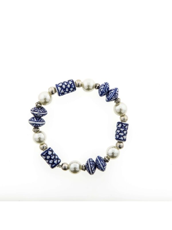Delftsblauwe Parel Armband