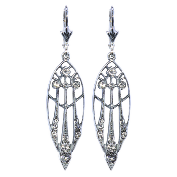Oorbellen Art Nouveau Sterling Zilver