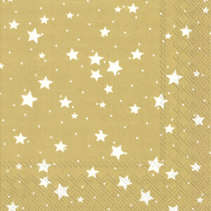 Servetten L Stella di Natale gold