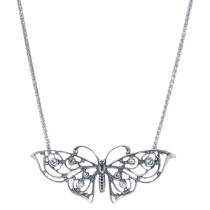 Collier GL 65212 vlinder zilver