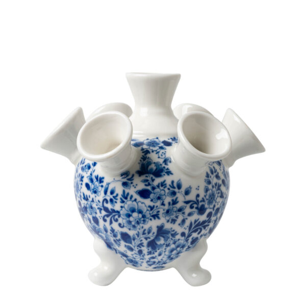 Delftsblauw tulpenvaas bol