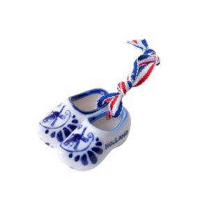 Klompjes Delfts blauw met lint