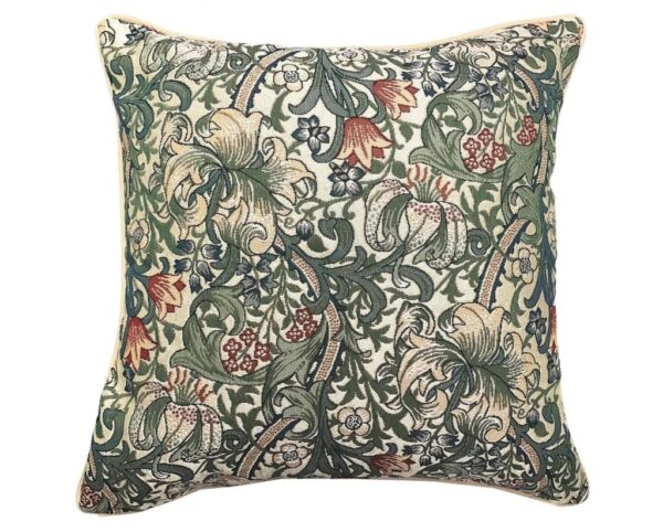 Kussenhoes â€“ Gouden Lelie â€“ Bloemen â€“ 45 cm