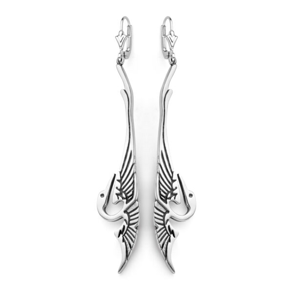 Oorbellen Kraanvogel Sterling zilver