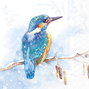 Servetten L THE KINGFISHER light blue