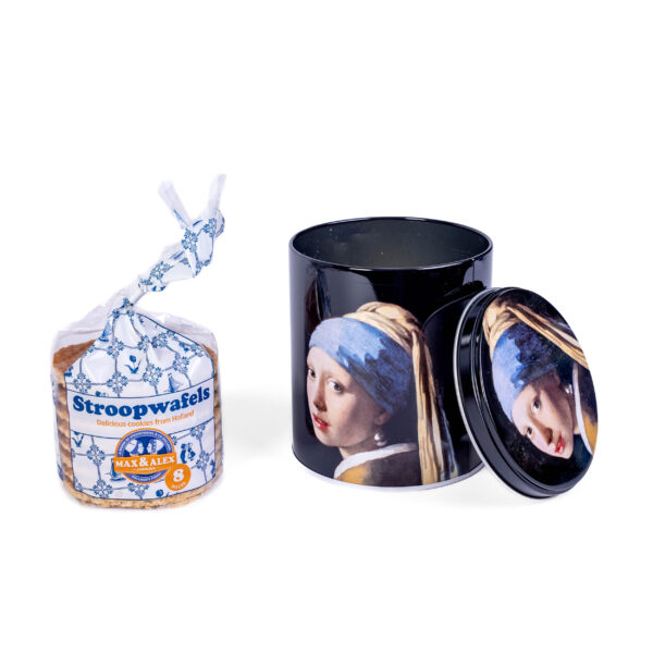 Stroopwafel Blik Meisje met de Parel
