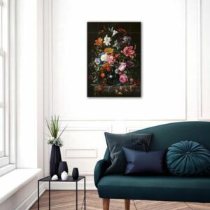 Tegeltableau De Heem 54 x 76 cm (35 tegeltjes gemonteerd op MDF))