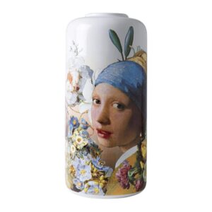 Vaas Meisje met de parel en bloemen