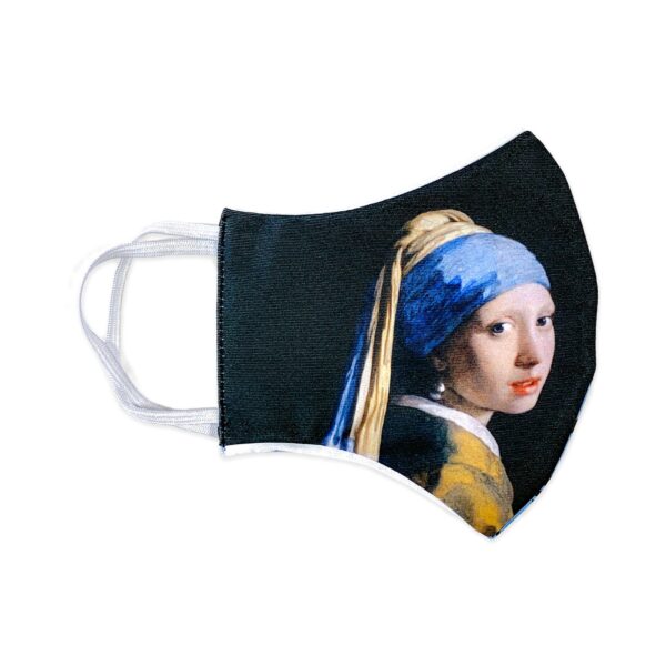 Mondkapje Meisje met de parel/zwart